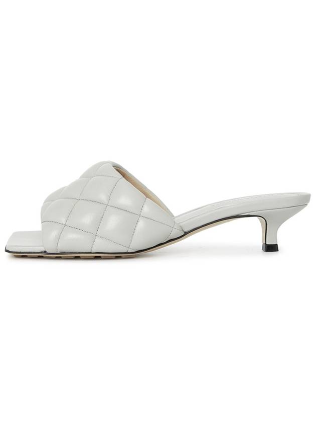 Padded Leather Mule Light Grey - BOTTEGA VENETA - BALAAN 5