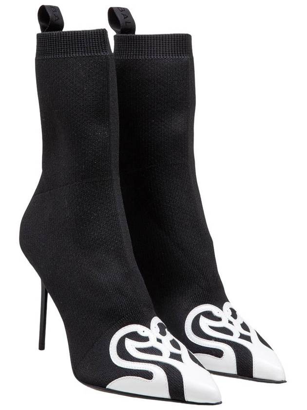 Balmain Ankle Boot In Stretch Fabric - BALMAIN - BALAAN 2