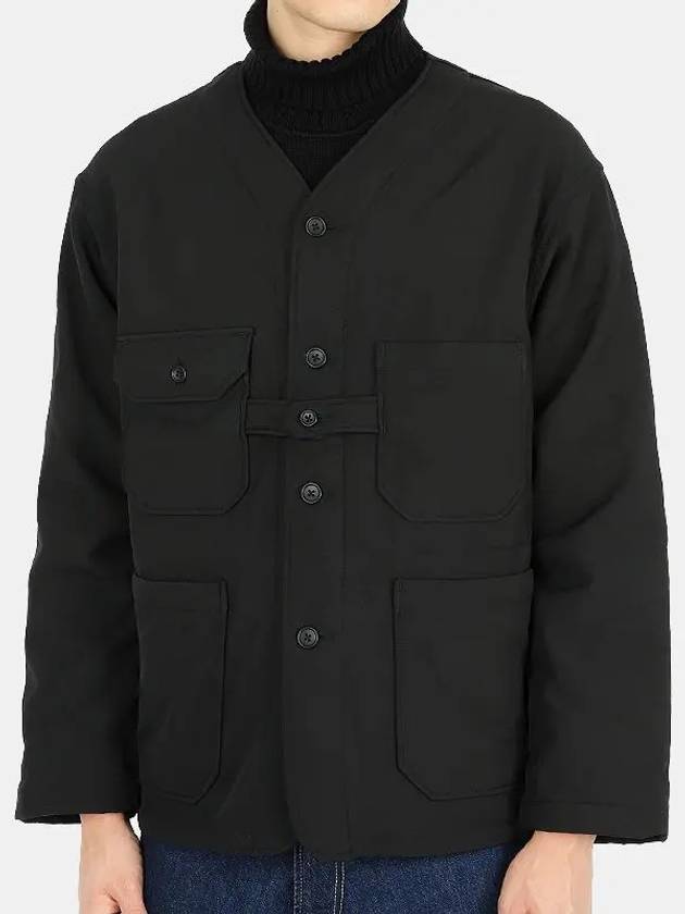 men's fleece cardigan jacket black 22F1D034 DZ041 BLACK - ENGINEERED GARMENTS - BALAAN 2