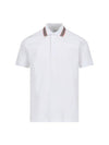 Cotton Polo Shirt White - BURBERRY - BALAAN 1