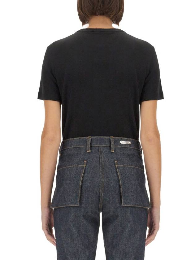 Crew Neck Short Sleeve T-Shirt Black - HELMUT LANG - BALAAN 7