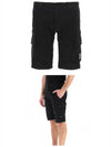 Lens Wappen Cargo Shorts Black - CP COMPANY - BALAAN 5