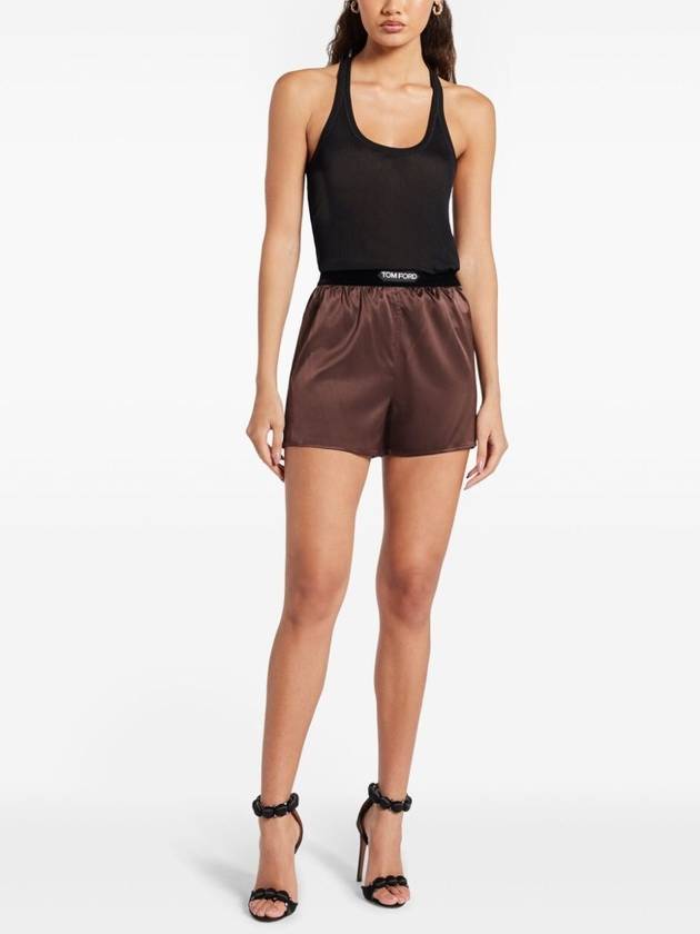 Short Pants SH0021FAX881KB750 DARK BROWN Brown - TOM FORD - BALAAN 6