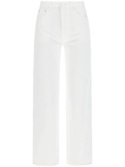 Women's Twisted Seam Straight Jeans Off-White - TOTEME - BALAAN 2