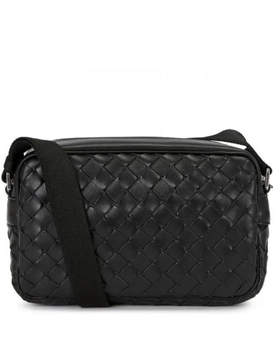 Classic Intrecciato Small Camera Cross Bag Black - BOTTEGA VENETA - BALAAN 2