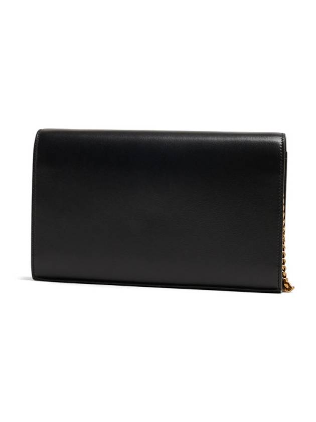 Classic Chain Long Wallet Black - SAINT LAURENT - BALAAN 3