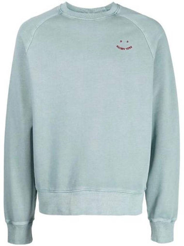 Embroidered Logo Long Sleeve Sweatshirt Blue - PAUL SMITH - BALAAN 1