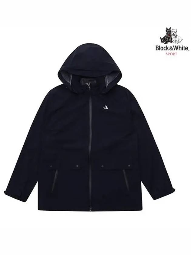 Women s Packable Rain Jumper 1804LZRA NAVY - BLACK&WHITE - BALAAN 1