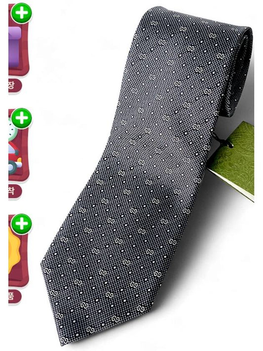 GG Martin silk tie dark navy 324855 - GUCCI - BALAAN 2