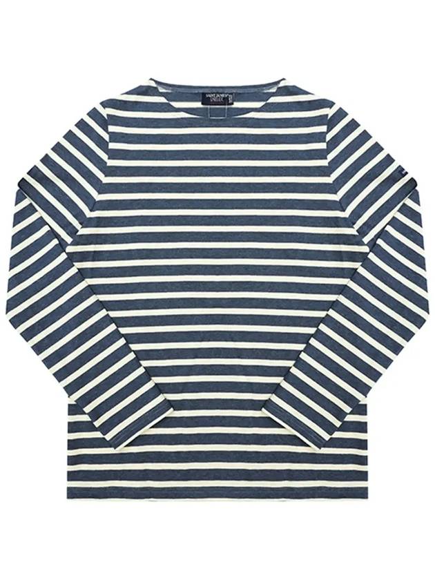 Merdam II Striped Long Sleeve T-Shirt Jean Chambre - SAINT JAMES - BALAAN 4