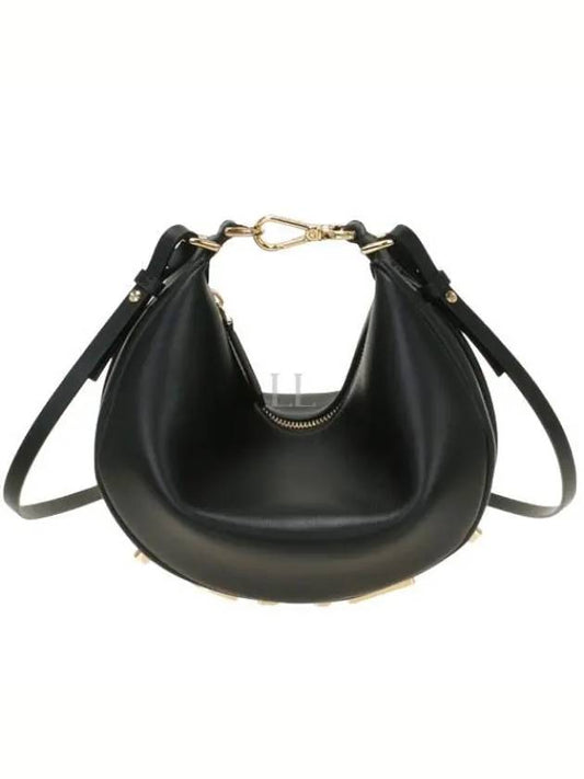 Fendigraphy Leather Small Tote Bag Black - FENDI - BALAAN 2