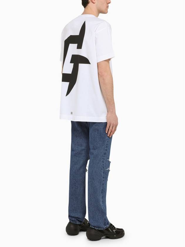 G Rider Oversized Short Sleeved T-Shirt White - GIVENCHY - BALAAN 4