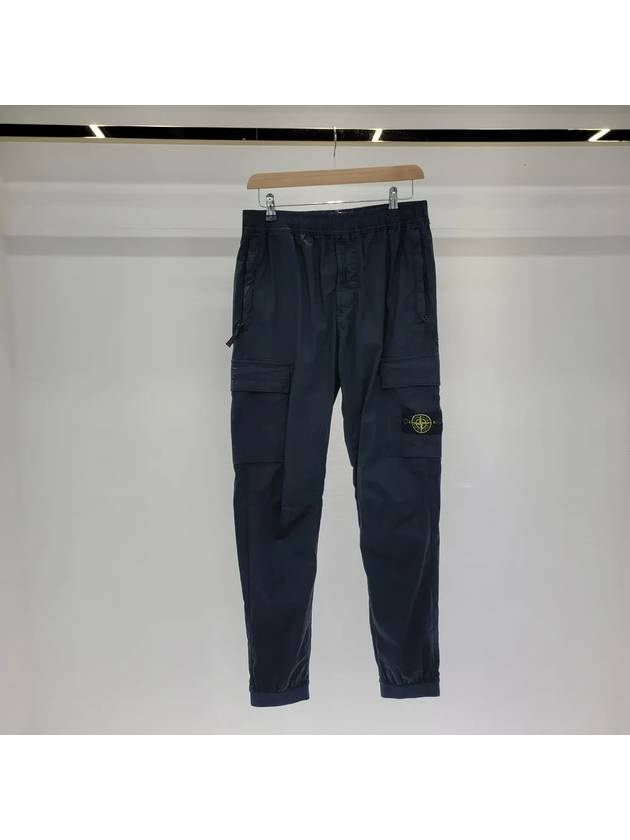 Stone Island Stretch Cargo Pants Navy 518326 - STONE ISLAND - BALAAN 1