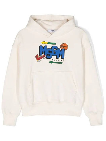 Kids Women s Logo Print Hoodie F4MSJBHS240 013 - MSGM - BALAAN 1