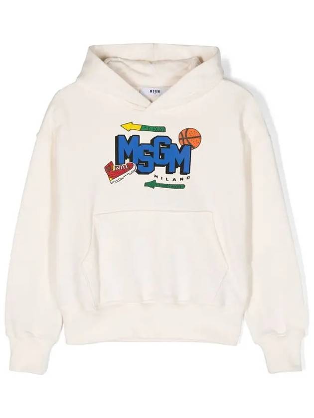 Kids Women s Logo Print Hoodie F4MSJBHS240 013 - MSGM - BALAAN 2