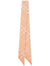 Check Skinny Silk Scarf Pink - BURBERRY - BALAAN 2