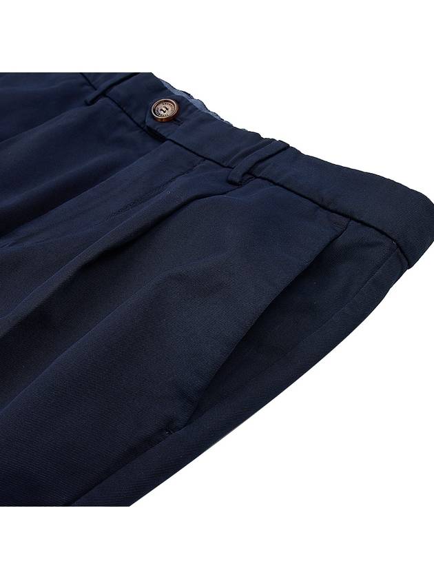 Slim Fit Straight Pants Navy - BRUNELLO CUCINELLI - BALAAN 4