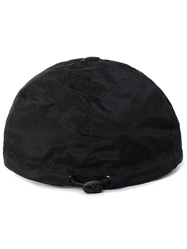 Wrinkled Nylon Metal 6 Panel Ball Cap Black - STONE ISLAND - BALAAN 5