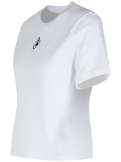 JW Anderson White Cotton T-Shirt - JW ANDERSON - BALAAN 2