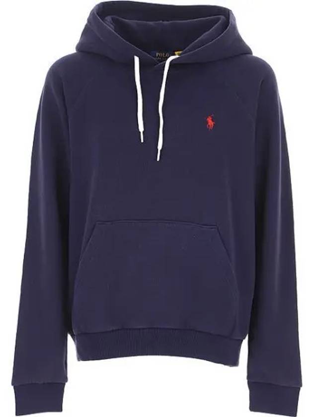 Women's Red Embroidered Logo Hoodie Top Navy - POLO RALPH LAUREN - BALAAN.