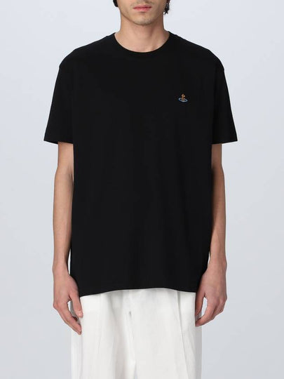 Chest ORB Logo Short Sleeve T-Shirt Black - VIVIENNE WESTWOOD - BALAAN 2