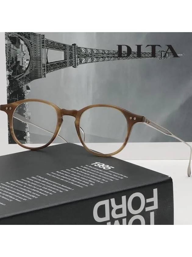 Glasses frame ASH ASH DRX 2073 B AMB GLD 47 horn rim titanium - DITA - BALAAN 2