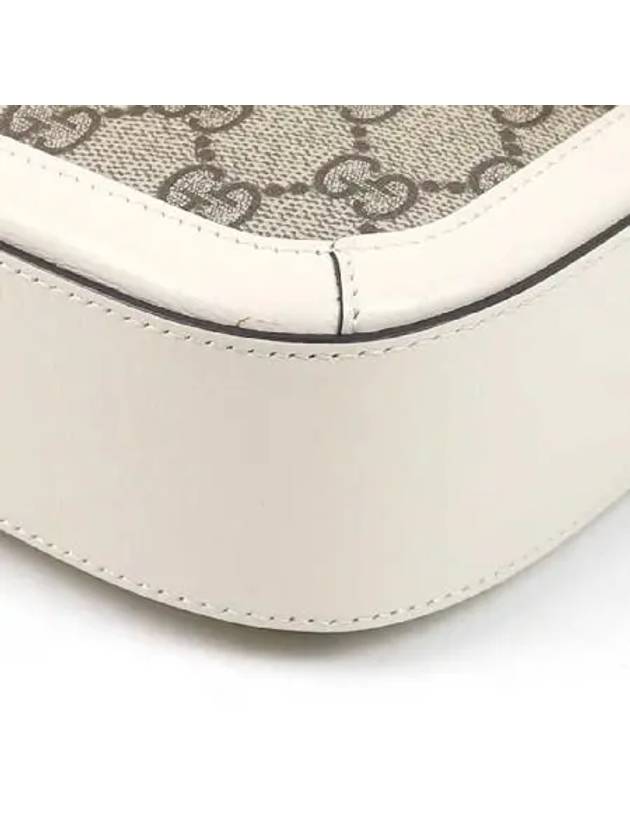 658574 White leather horsebit 1955 mini cross bag three color strap - GUCCI - BALAAN 5