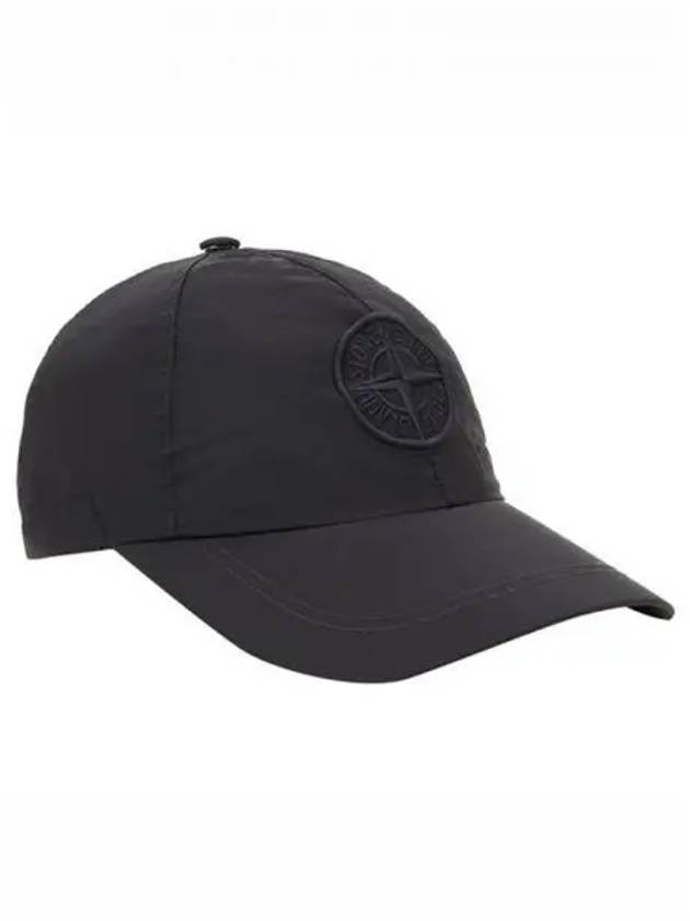 Nylon Metal 6 Panel Ball Cap Black - STONE ISLAND - BALAAN 2