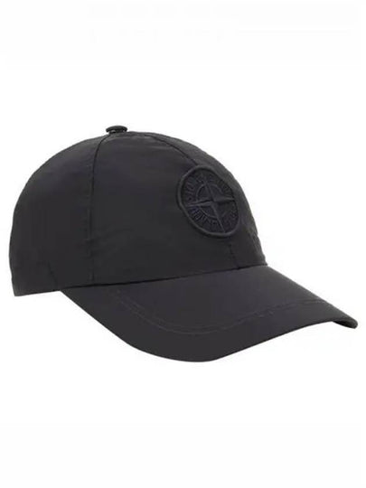 Nylon Metal 6 Panel Ball Cap Black - STONE ISLAND - BALAAN 2