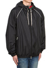 Nylon Satin Jacket Black - GUCCI - BALAAN 5