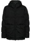 Crinkle Reps Re-Nylon Down Padding Black - STONE ISLAND - BALAAN 2