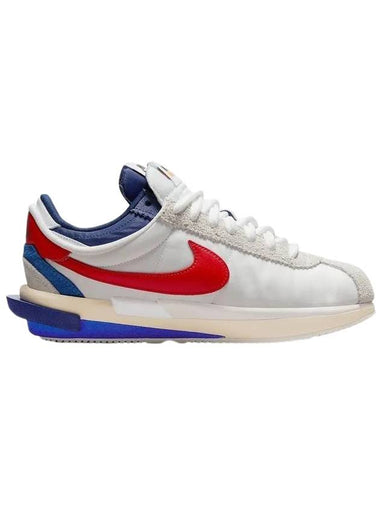 Zoom Cortez Low Top Sneakers White University Red - NIKE - BALAAN 1