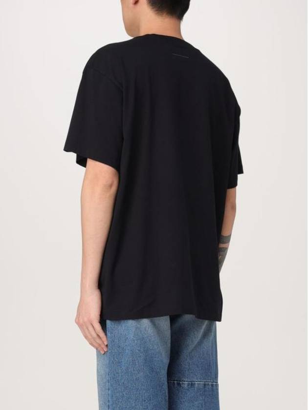 Graphic Print Short Sleeve T-Shirt Black - MAISON MARGIELA - BALAAN 4