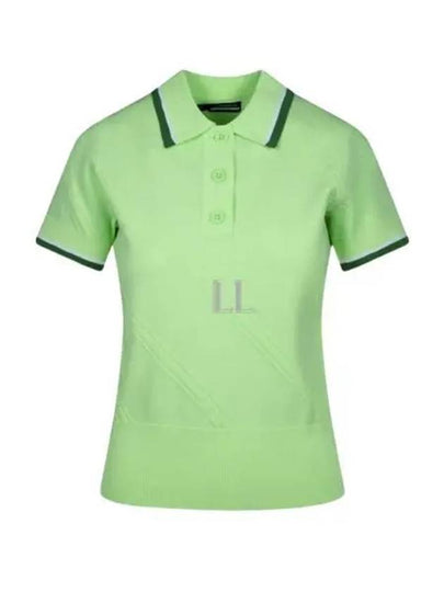 Women's Feline Golf Short Sleeve PK Shirt Green - J.LINDEBERG - BALAAN 2