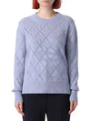 Brunate Wool Cashmere Knit Top Blue - MAX MARA - BALAAN 8