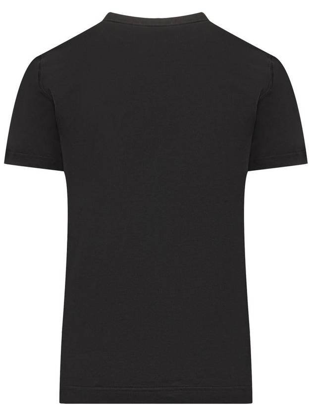 Logo Patch Crew Neck Cotton Short Sleeve T-Shirt Black - DOLCE&GABBANA - BALAAN 3