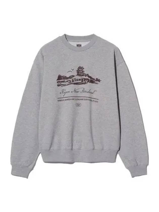 Hotel Pullover Unisex Melange Gray - KIJUN - BALAAN 1