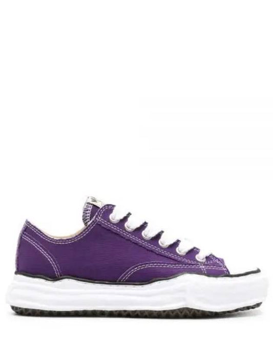 Maison MAISON Peterson OG Sole Canvas Low Sneakers Purple - MIHARA YASUHIRO - BALAAN 2