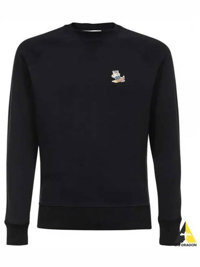 Dressed Fox Patch Classic Sweatshirt Black - MAISON KITSUNE - BALAAN 2