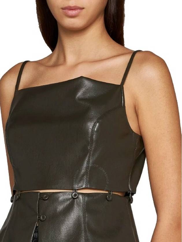 Nanushka Gydia Alt Sleeveless Leather Top, Size Medium - NANUSHKA - BALAAN 3