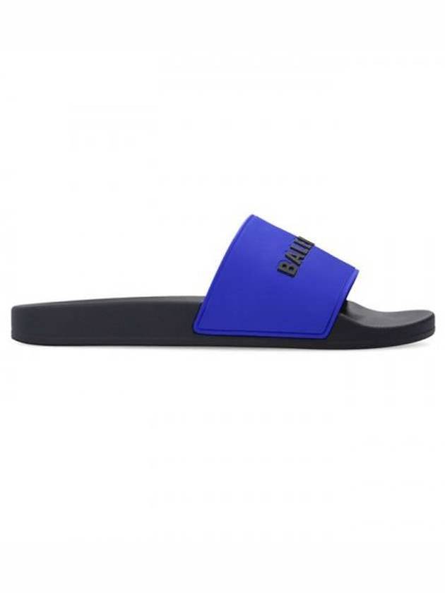 Logo Pool Slippers Navy - BALENCIAGA - BALAAN 1