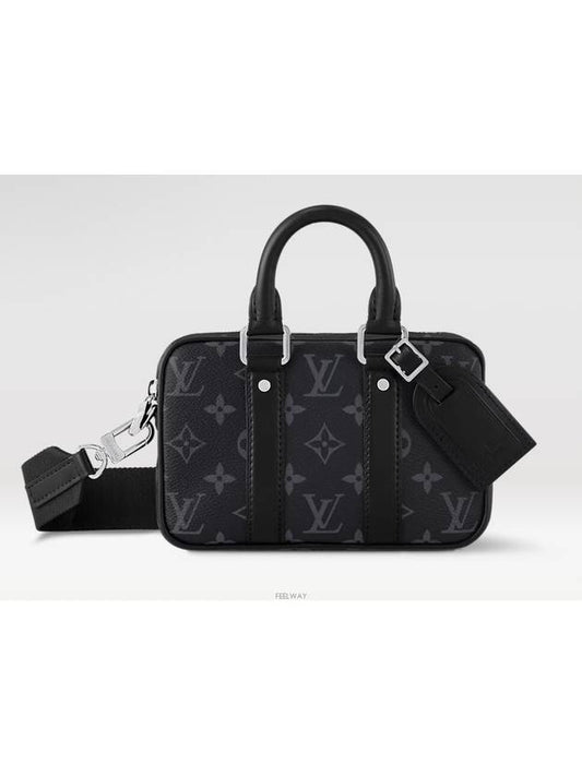 Men's Nano Porte Documents Voyage Brief Case Black - LOUIS VUITTON - BALAAN 2