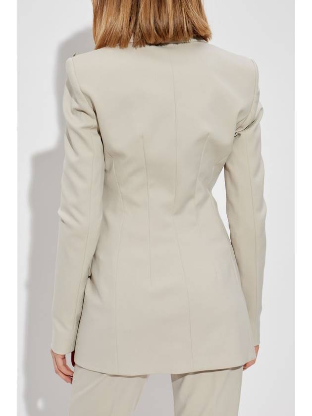 Sportmax Double-breasted Blazer Frizzo, Women's, Beige - MAX MARA SPORTMAX - BALAAN 4