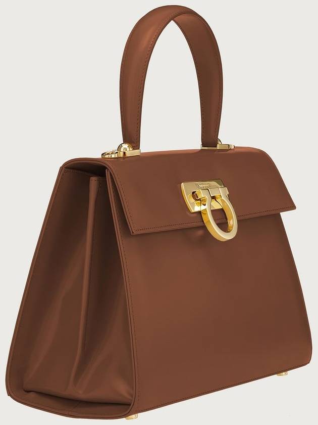 Iconic Large Tote Bag Cuoio - SALVATORE FERRAGAMO - BALAAN 3