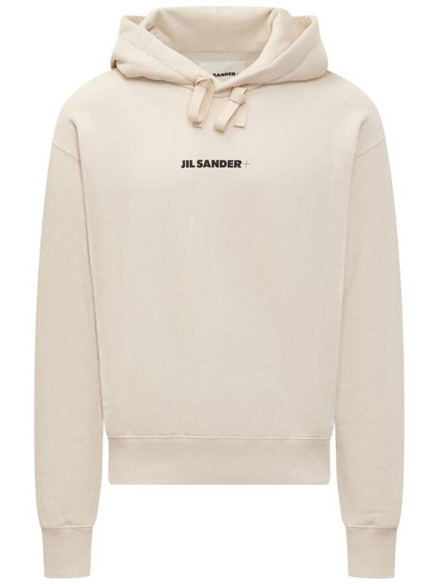 Plus Logo Hoodie Beige - JIL SANDER - BALAAN 2