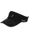 Golf Wear Camo Golf Sun Cap WB21SUMC04BK Black - WHITEBALL - BALAAN 5