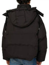 Oversized Nylon Puffer Down Jacket Black - AMI - BALAAN 5