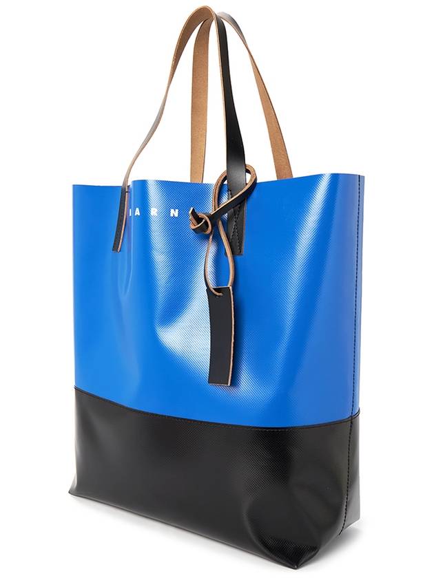 Tribeca Two-Tone Tote Bag Blue - MARNI - BALAAN 3