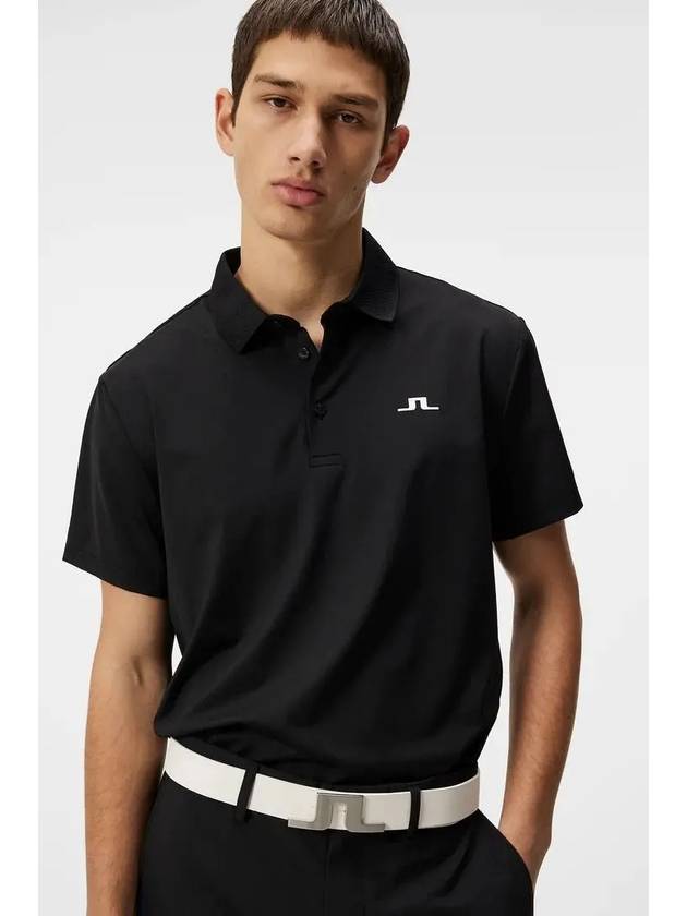 Men's Duff Regular Polo Shirt Black - J.LINDEBERG - BALAAN 6