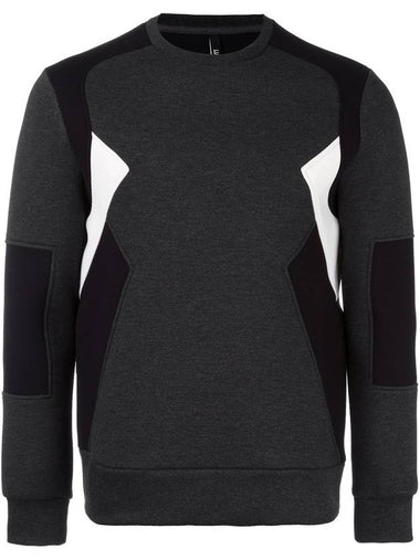 Neoprene Color Block Sweatshirt - NEIL BARRETT - BALAAN 1